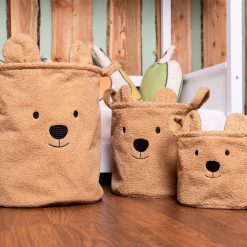 Childhome Rangement | Lot De 3 Paniers - Teddy Beige