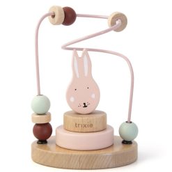 Trixie Baby Mes Premiers Jouets | Labyrinthe A Perles En Bois - Mrs. Rabbit