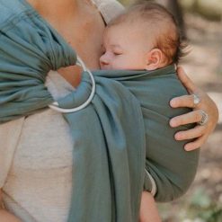 Neobulle Porte Bebe | Echarpe Sling Coton Bio - Eucalyptus