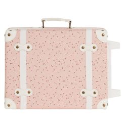 Olli Ella Bagagerie Enfant | Valise See-Ya - Pink Daisies