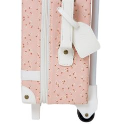 Olli Ella Bagagerie Enfant | Valise See-Ya - Pink Daisies