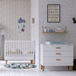 Vox Meubles Meuble Bebe | Commode Et Plan A Langer Lounge - Blanc