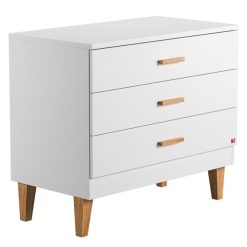 Vox Meubles Meuble Bebe | Commode Et Plan A Langer Lounge - Blanc