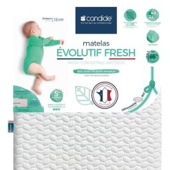 Candide Literie Bebe | Matelas Evolutif Fresh - 60 X 120 Cm