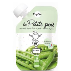 Popote Nourriture Bebe | Gourde Repas Bio Petits Pois - 120 G