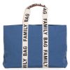 Childhome Sac A Langer | Family Bag Signature Canvas - Indigo