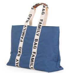 Childhome Sac A Langer | Family Bag Signature Canvas - Indigo