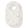 Camcam Copenhagen Bavoir | Lot De 2 Bavoirs A Poche - Windflower Cream & Blossom Pink