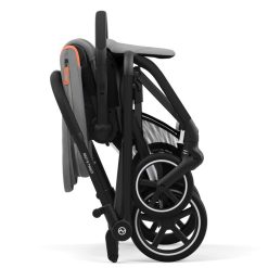 Cybex Poussette Compacte | Poussette Compacte Eezy S Twist+2 Chassis Black - Lava Grey