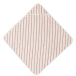 Jollein Sortie De Bain Personnalisee | Cape De Bain - Stripe Wild Rose