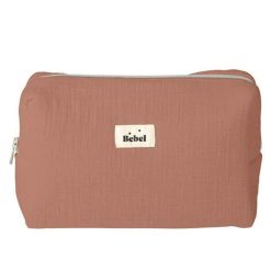 BEBEL Textile | Trousse De Toilette Effet Lin - Terracotta