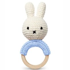 Just Dutch Hochet | Hochet Miffy - Bleu Pastel