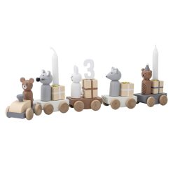 Bloomingville Mes Premiers Jouets | Train Anniversaire En Bois