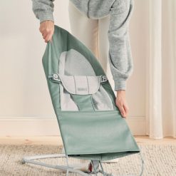 BabyBjörn Transat | Transat Balance Soft Coton Jersey - Vert Sauge Et Gris Clair