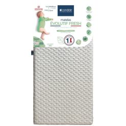 Candide Literie Bebe | Matelas Evolutif Fresh - 60 X 120 Cm