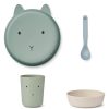 Liewood Repas | Set Repas 4 Pieces Brody - Rabbit Dusty Mint