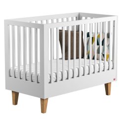 Vox Meubles Meuble Bebe | Lit Bebe Lounge Blanc - 60 X 120 Cm