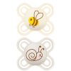 MAM Succion | Lot De 2 Sucettes Perfect Abeille Et Escargot - 0/2 Mois