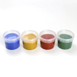 Neogrün Loisirs Creatifs | Coffret De 4 Pots De Peinture Naturelle Et Vegan Aki