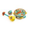 Djeco Mes Premiers Jouets | Set De 3 Instruments Tambourin Maracas Castagnettes