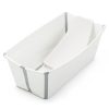 Stokke Baignoire | Bundle Baignoire Pliable Flexi Bath Et Transat De Bain Flexi Bath - Blanc