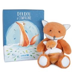 Doudou et Compagnie Peluche | Peluche Renard Unicef Bebe & Moi