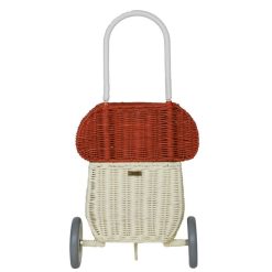 Olli Ella Rangement | Panier Enfant En Rotin Luggy Champignon - Rouge