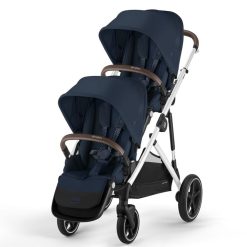 Cybex Accessoires Poussette | Siege Supplementaire Gazelle S Chassis Silver - Ocean Blue