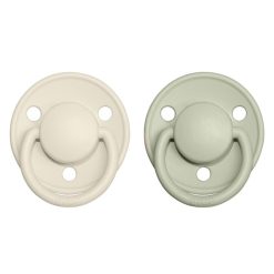 Bibs Succion | Lot De 2 Tetines De Luxe Ivory & Sage - Taille Unique