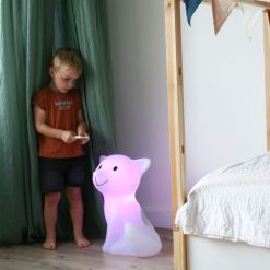 L'Atelier Pierre Veilleuse & Luminaire | Lampe Ambiance Enceinte Bluetooth Cesar - Blanc