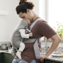 BabyBjörn Porte Bebe | Porte-Bebe Mini 3D Jersey - Gris Clair