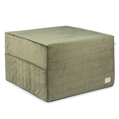 Nobodinoz Meuble Bebe | Pouf Chauffeuse Velvet - Olive Green