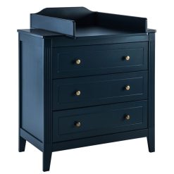 Maison Charlotte Meuble Bebe | Commode Et Plan A Langer Opera - Bleu Prestige