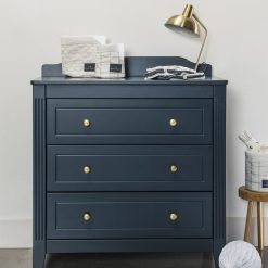 Maison Charlotte Meuble Bebe | Commode Et Plan A Langer Opera - Bleu Prestige