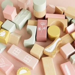 Little Dutch Mes Premiers Jouets | Blocs De Construction En Bois - Rose