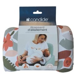 Candide Allaitement | Brassard D'Allaitement En Jersey - Rose Nude & Floral