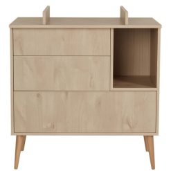 Quax Meuble Bebe | Commode Et Plan A Langer Cocoon - Natural Oak