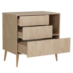 Quax Meuble Bebe | Commode Et Plan A Langer Cocoon - Natural Oak