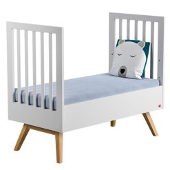 Vox Meubles Meuble Bebe | Lit Bebe Evolutif Nature Blanc - 70 X 140 Cm