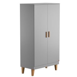 Vox Meubles Meuble Bebe | Armoire 2 Portes Lounge - Gris