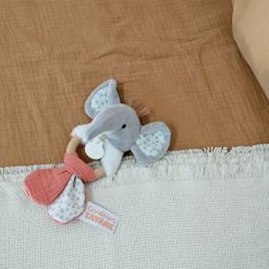 Doudou et Compagnie Hochet | Hochet Elephant Couleurs Savane