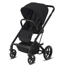 Cybex Poussette Combinee | Poussette Trio Balios S Lux Cadre Noir Nacelle S Et Siege Auto Aton B2 I-Size - Deep Black