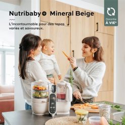 Babymoov Cuiseur & Mixeur | Nutribaby (+) - Mineral Beige