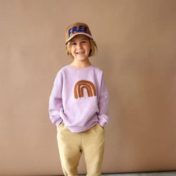 LÄSSIG Haut Bebe | Sweat Little Gang Arc-En-Ciel Lilas - 2/4 Ans