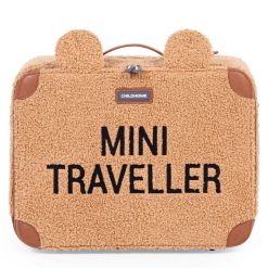 Childhome Bagagerie Enfant | Valise Mini Traveller - Teddy Beige