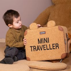 Childhome Bagagerie Enfant | Valise Mini Traveller - Teddy Beige