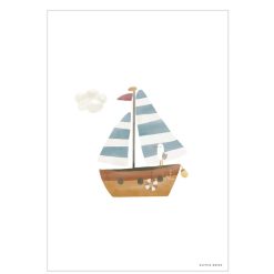 Little Dutch Decoration | Poster Sailors Bay - Blue