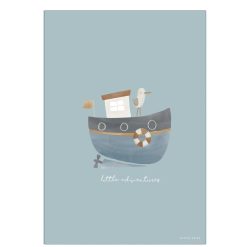 Little Dutch Decoration | Poster Sailors Bay - Blue