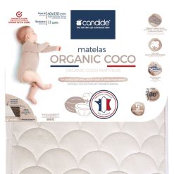 Candide Literie Bebe | Matelas Organic Coco - 60 X 120 Cm