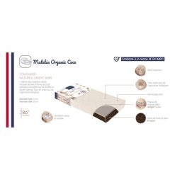 Candide Literie Bebe | Matelas Organic Coco - 60 X 120 Cm